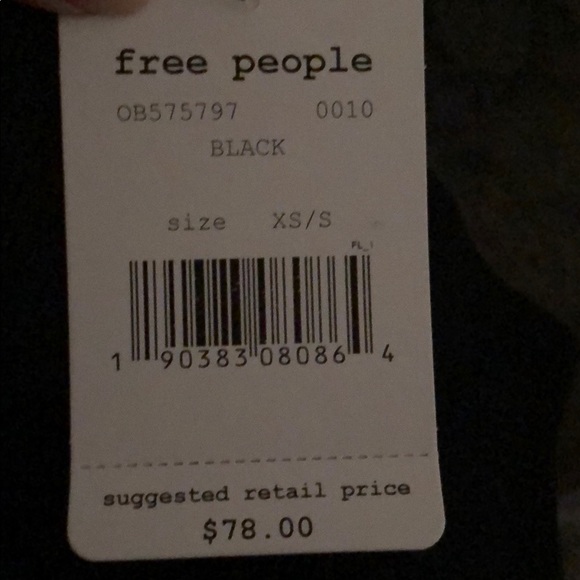 NWT Free People black leggings size XS/S - Picture 3 of 5